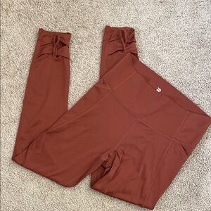 Rust Leggings with Bow Detail